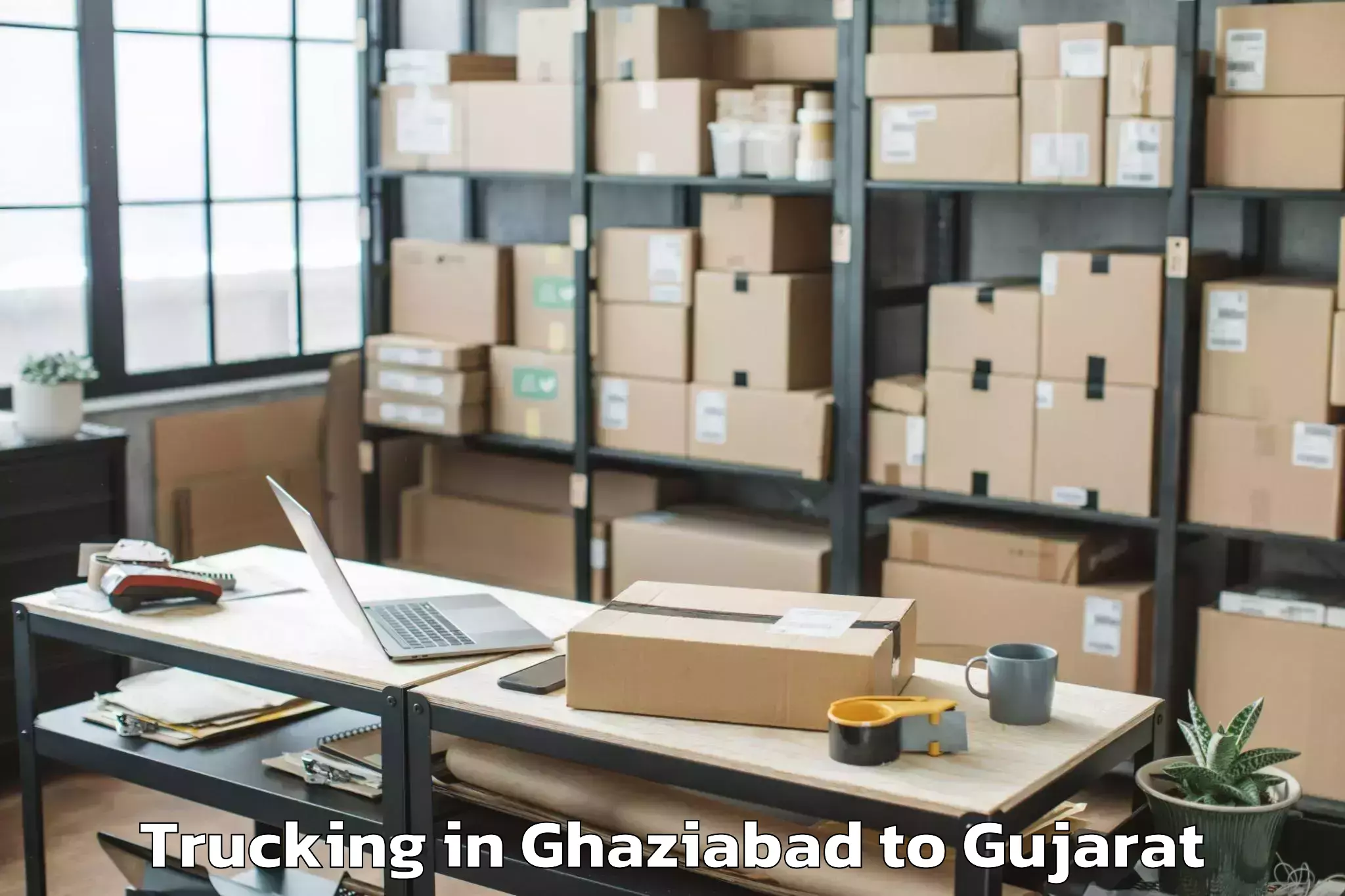 Easy Ghaziabad to Lakhtar Trucking Booking